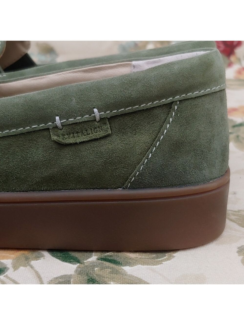 Revitalign Malibu Suede Penny Loafer Shoes in Olive Green Women's size 9 NWOT - Picture 9 of 17